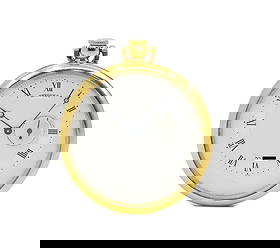 Breguet 18K Yellow Gold Pocket Watch Ref 1840/2 Authentic: Breguet 18K Yellow Gold Pocket Watch Ref 1840/2 Authentic Discover the elegance of this Breguet 18K Yellow Gold Pocket Watch, model 1840/2. This exquisite timepiece features a classic mechanical (auto