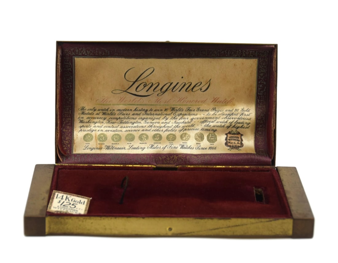 Longines Authentic Vintage Presentation Watch Box 7x3x1: Longines Authentic Vintage Presentation Watch Box 7x3x1 This Longines Vintage Watch Box is a beautifully crafted presentation box designed for displaying a single watch. Measuring 7 x 3 x 1 inches, it