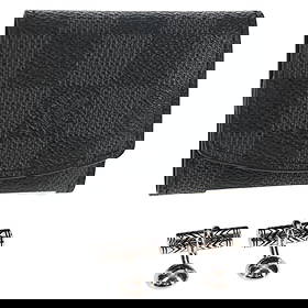 Louis Vuitton Damier Graphite Cuff Case M66948 Authentic Accessory: Louis Vuitton Damier Graphite Cuff Case M66948 Authentic Accessory This exquisite LOUIS VUITTON Damier Graphite Cuff Case is crafted from high-quality Damier Graphite Canvas, showcasing the brand's si