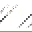 David Yurman Sterling Silver Pearl Diamond Tassel Earrings with Papers