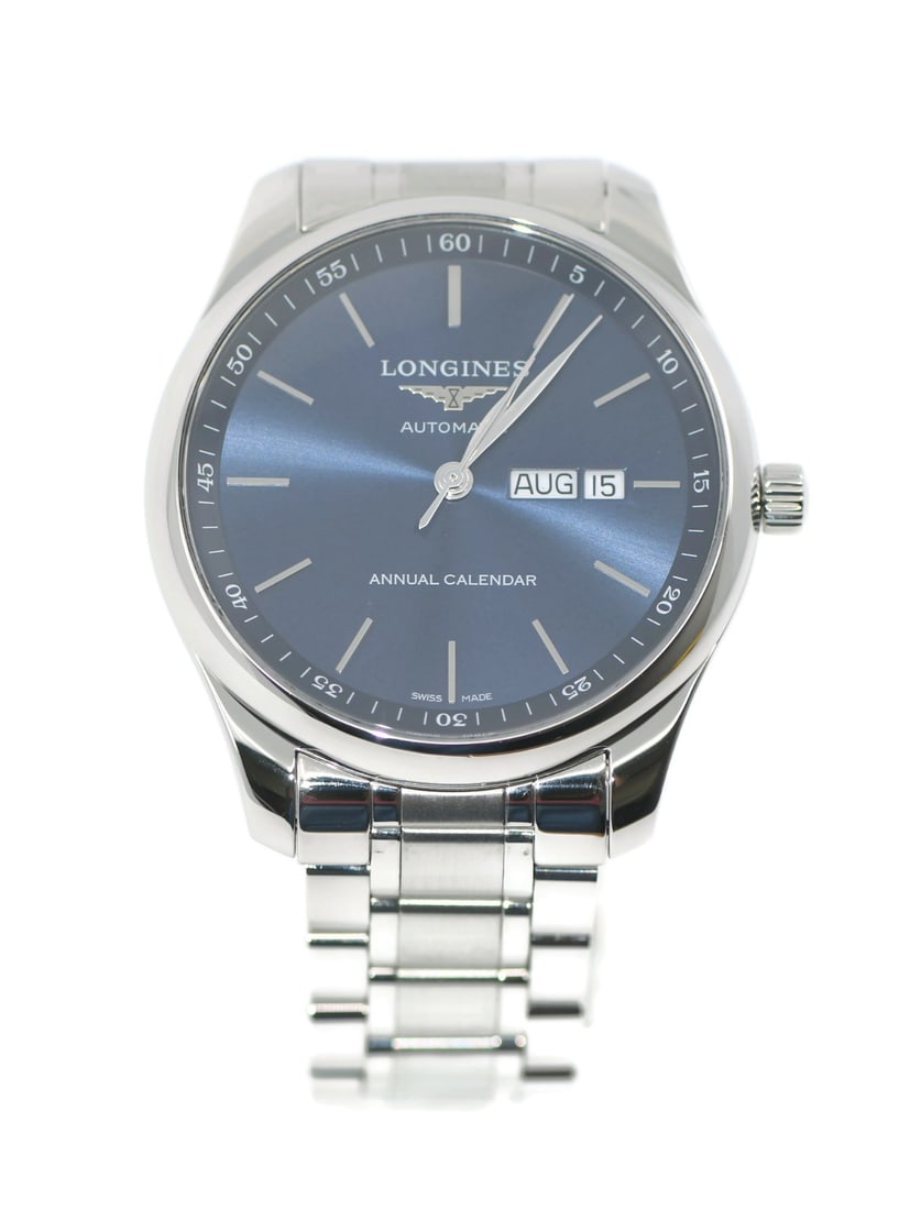 Longines Master Watch L29204926 Blue Dial Stainless Steel 42mm Authentic: Longines Master Watch L29204926 Blue Dial Stainless Steel 42mm Authentic Presenting the Longines Master Stainless Steel Watch, a sophisticated timepiece that seamlessly blends elegance with functional