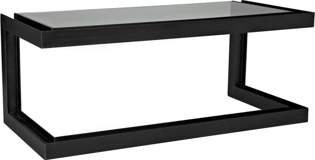 Noir Industrial Glass Desk Modern Style 76W 34D Clear Coat: Noir Industrial Glass Desk Modern Style 76W 34D Clear Coat Introducing an Elegant Industrial Glass Desk designed for modern spaces, combining sleek glass with sturdy industrial steel. This desk not on