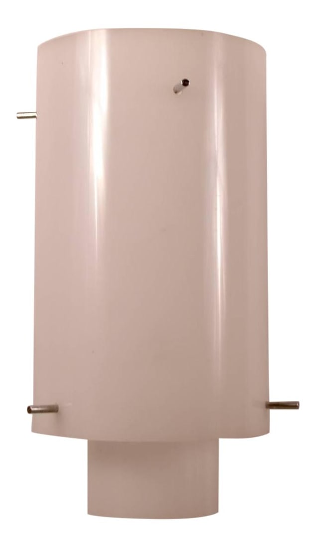 Paul Mayen Acrylic Hanging Fixtures White Chrome Rods Pair: Paul Mayen Acrylic Hanging Fixtures White Chrome Rods Pair This stunning pair of two-tier cylindrical hanging fixtures, designed by Paul Mayen, features translucent acrylic tubes elegantly supported b