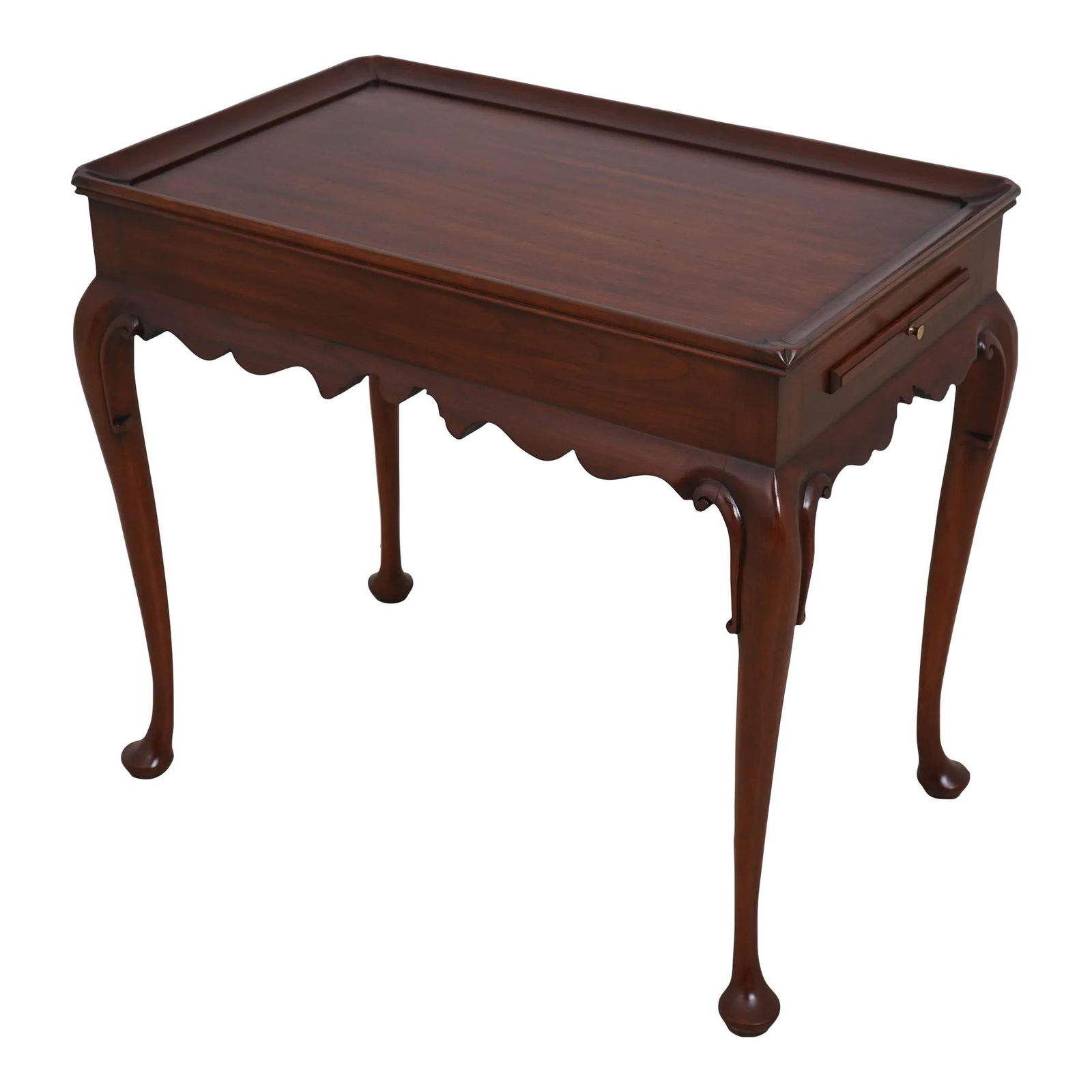 Henkel Harris Cherry Queen Anne Tea Table Model 5416 Quality Craftsmanship: Henkel Harris Cherry Queen Anne Tea Table Model 5416 Quality Craftsmanship This exquisite Henkel Harris Cherry Queen Anne Tea Table (Model 5416) showcases timeless elegance with its classic design and