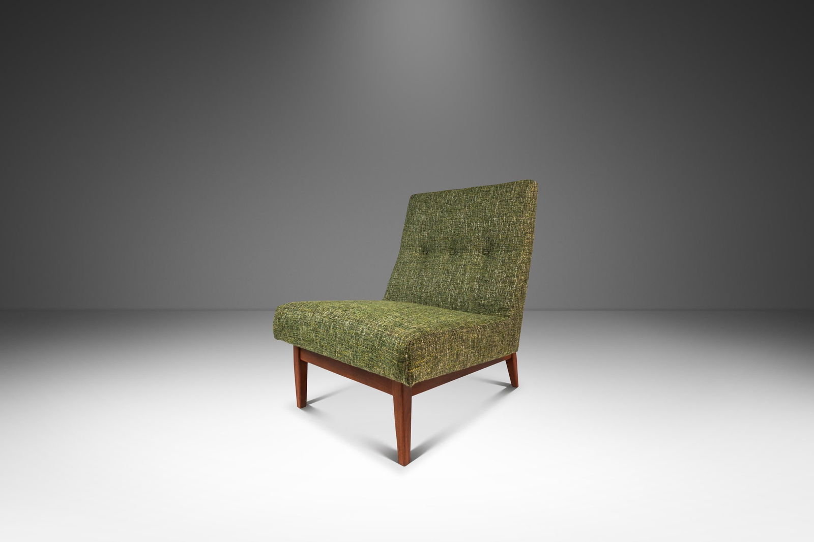 Rare Milo Baughman Slipper Lounge Chair Walnut Base Thayer Coggin 1960s: Rare Milo Baughman Slipper Lounge Chair Walnut Base Thayer Coggin 1960s Discover a stunningly rare Mid-Century Modern Slipper/Lounge Chair, expertly designed by Milo Baughman for Thayer Coggin in the