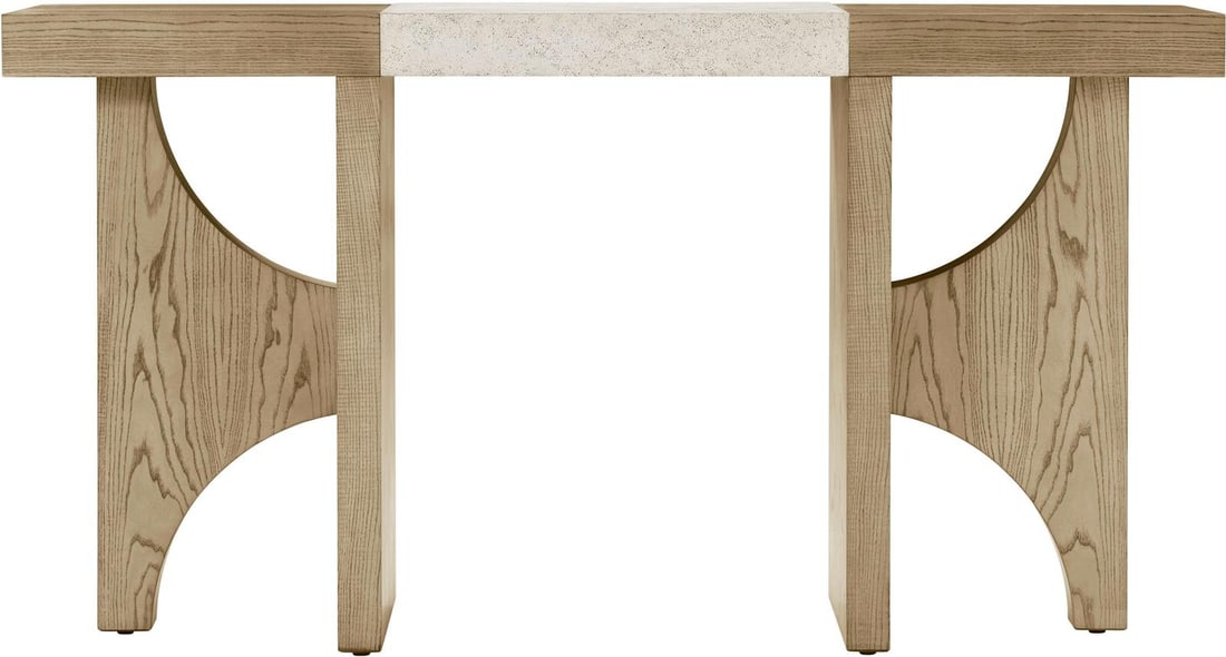 Theodore Alexander Catalina Dune Console Table 34H 68W 14D: Theodore Alexander Catalina Dune Console Table 34H 68W 14D This striking Contemporary Dune Console Table by Theodore Alexander blends modern design with functional elegance. Crafted from high-quality