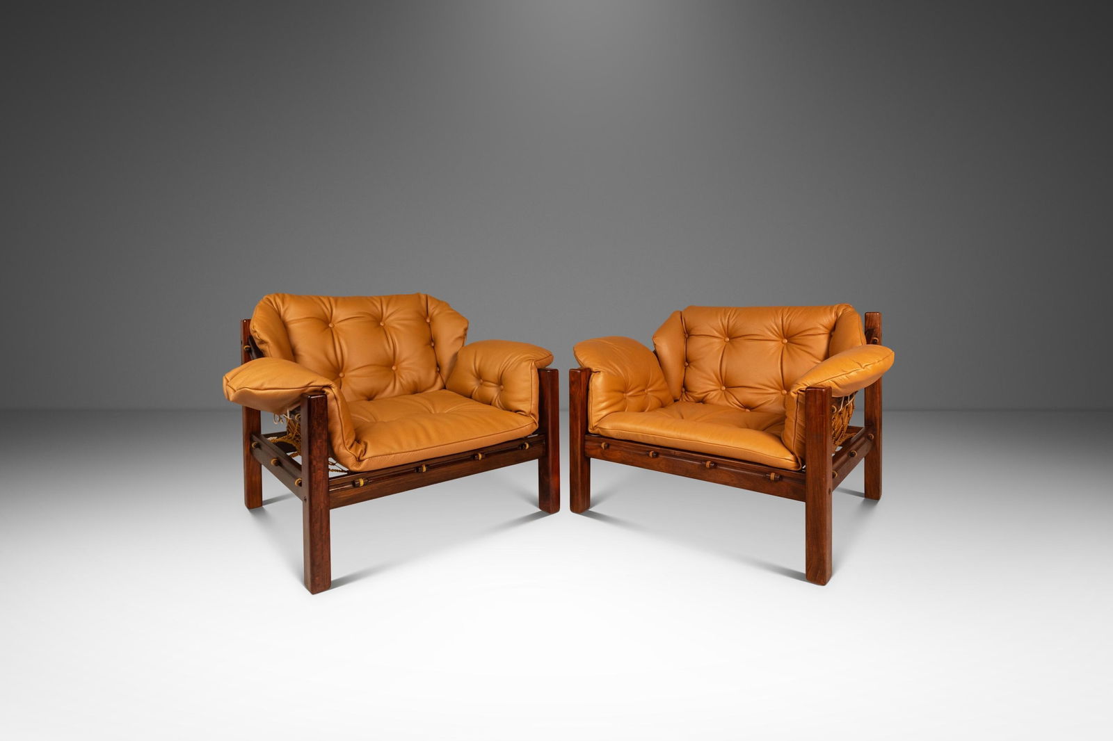 Mid-Century Modern Amazonas Chairs Set by Jean Gillon for Italma Brazil: Mid-Century Modern Amazonas Chairs Set by Jean Gillon for Italma Brazil Discover a stunning set of two 'Amazonas' lounge chairs designed by Jean Gillon for Italma, crafted in Brazil during the 1970s.