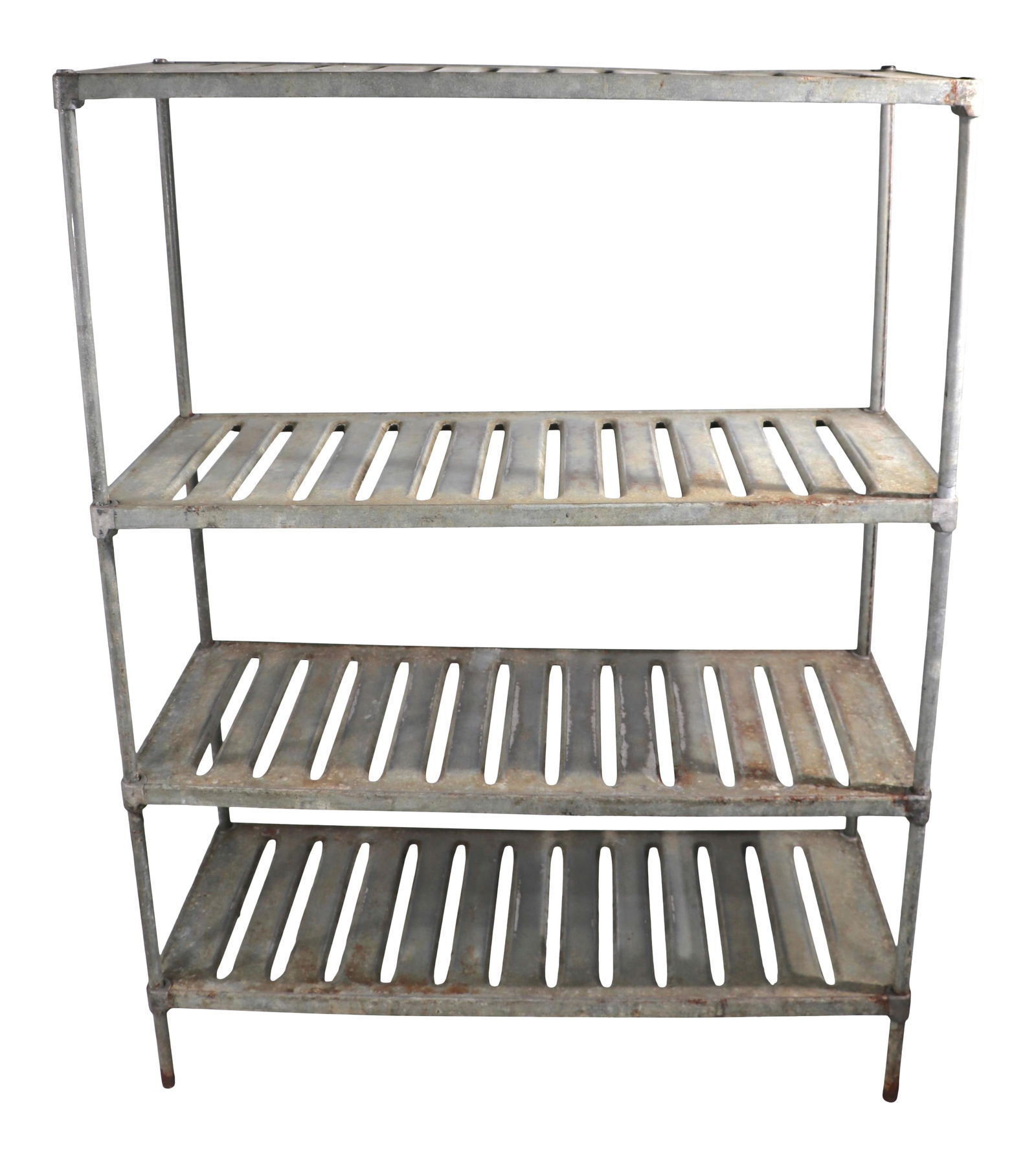 Market Forge Industrial Shelf Unit 46" Gray Antique Steel: Market Forge Industrial Shelf Unit 46" Gray Antique Steel This industrial shelf unit is designed for both functionality and style, featuring a robust commercial-grade construction. With a width of 46