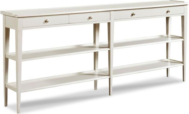 Woodbridge Captiva Hall Console 34H 79W 12D Carrara Finish: Woodbridge Captiva Hall Console 34H 79W 12D Carrara Finish Elevate your entryway with the Captiva Hall Console, a luxurious piece crafted from high-quality wood. Featuring a stunning #62 Carrara finis