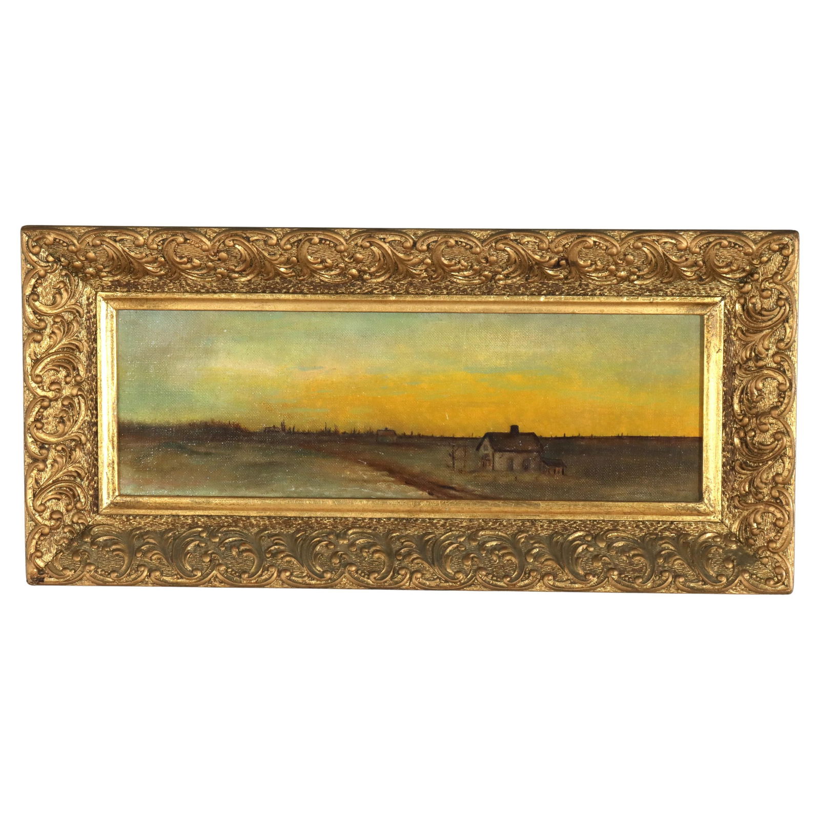 Unsigned Hudson River School Landscape Oil Painting C1890 (1 of 7)