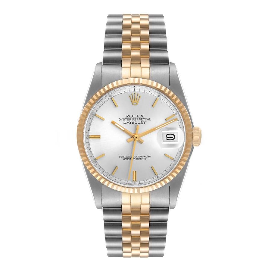 Rolex Datejust 1601 Silver Dial Gold Stick Jubilee Bracelet (1 of 4)
