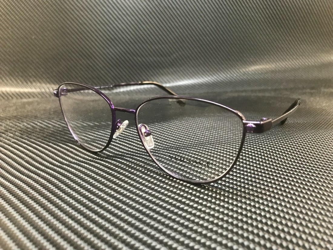 Versace VE1253 1431 Violet Women's Metal Eyeglasses with Certificate of Authenticity: Versace VE1253 1431 Violet Women's Metal Eyeglasses with Certificate of Authenticity Elevate your style with these Versace VE1253 1431 eyeglasses, designed for women. This exquisite frame features a s