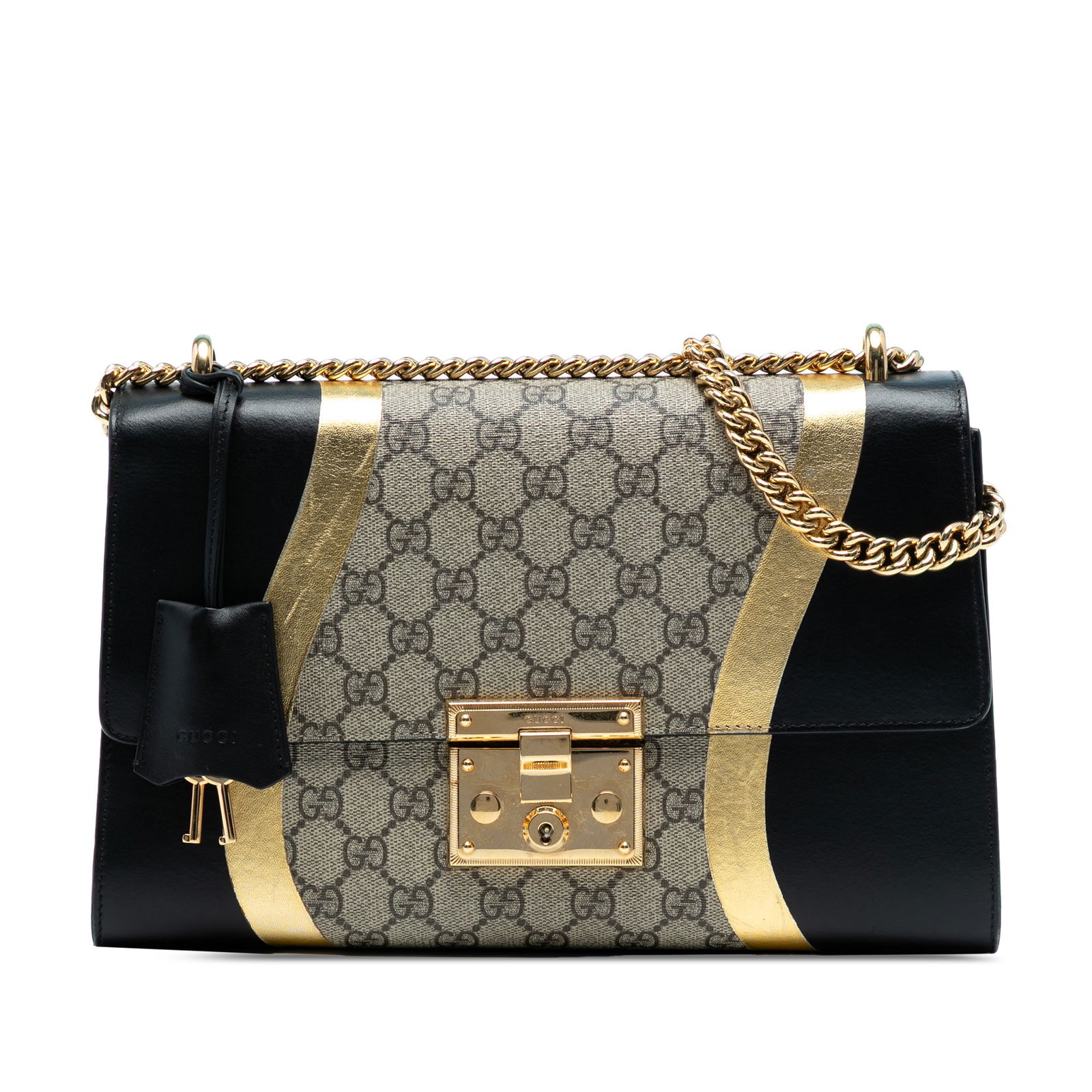 Gucci Large GG Supreme Osiride Padlock Crossbody Bag Brown: Gucci Large GG Supreme Osiride Padlock Crossbody Bag Brown The Gucci Large GG Supreme Osiride Padlock Crossbody bag is a stylish and functional accessory crafted from coated canvas and leather. This b