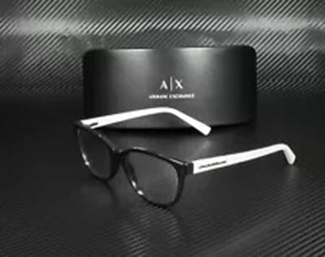 Armani Exchange AX3037 8204 Black Cat Eye Women's Eyeglasses 53mm: Armani Exchange AX3037 8204 Black Cat Eye Women's Eyeglasses 53mm Enhance your eyewear collection with these stylish ARMANI EXCHANGE AX3037 8204 Black Cat Eye Women's Eyeglasses. Featuring a chic cat-