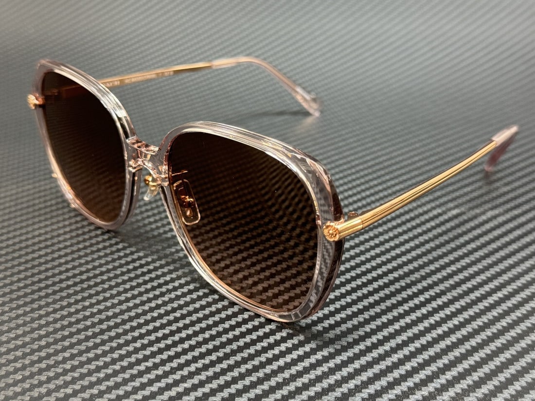 COACH HC8403D Transparent Rose Pink Women's Sunglasses with Authenticity Certificate: COACH HC8403D Transparent Rose Pink Women's Sunglasses with Authenticity Certificate Elevate your style with these stunning COACH HC8403D sunglasses. Designed for women, these sunglasses feature a fas