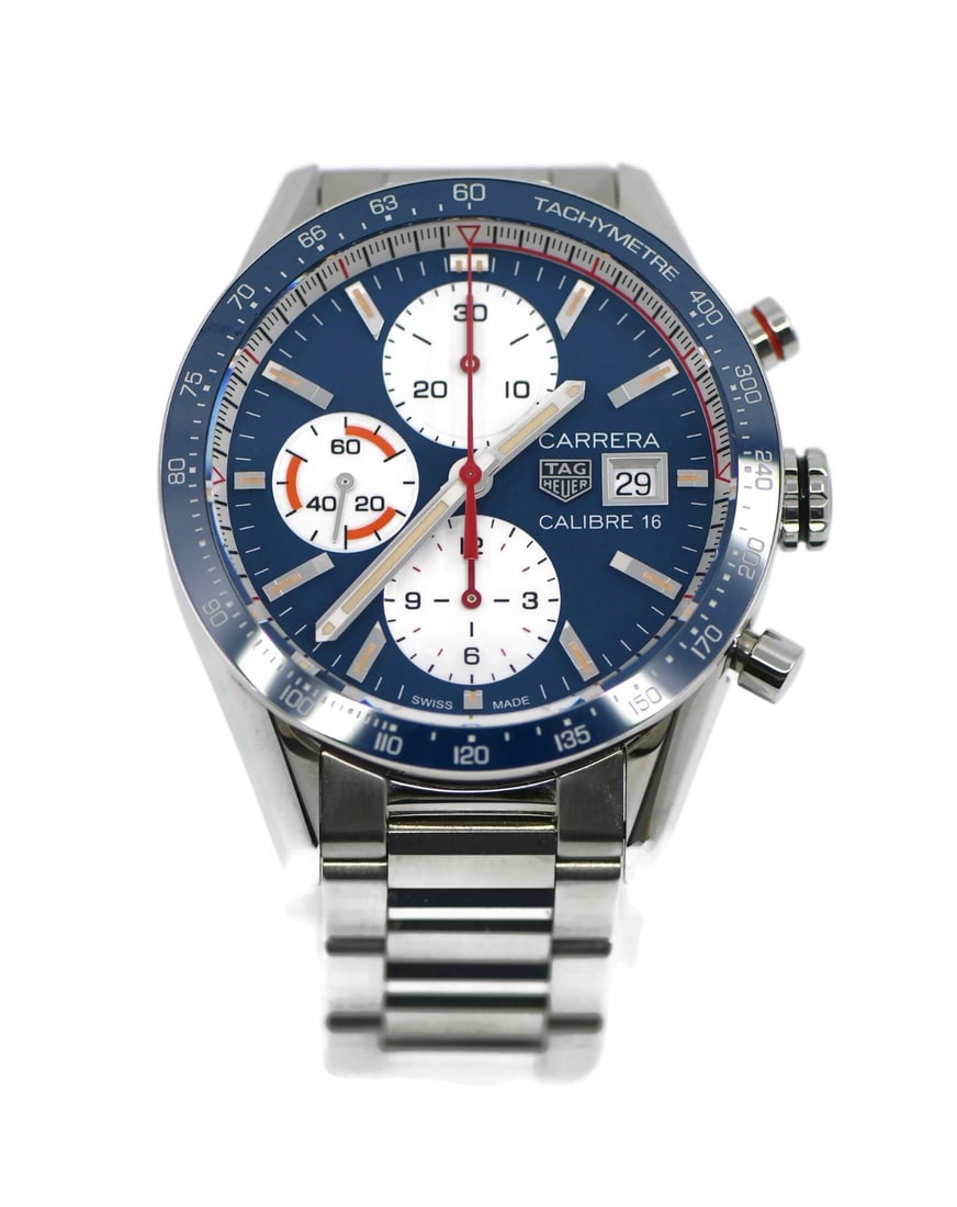 TAG Heuer Carrera Chronograph Automatic Stainless Steel Watch CV201AR (1 of 6)