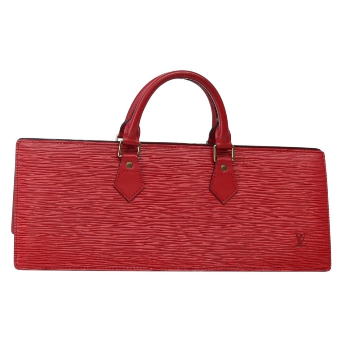 Louis Vuitton Epi Sac Triangle Hand Bag Red M52097 Made in France: Louis Vuitton Epi Sac Triangle Hand Bag Red M52097 Made in France This authentic LOUIS VUITTON Epi Sac Triangle Hand Bag in vibrant red is a stylish accessory crafted from durable Epi leather. The bag
