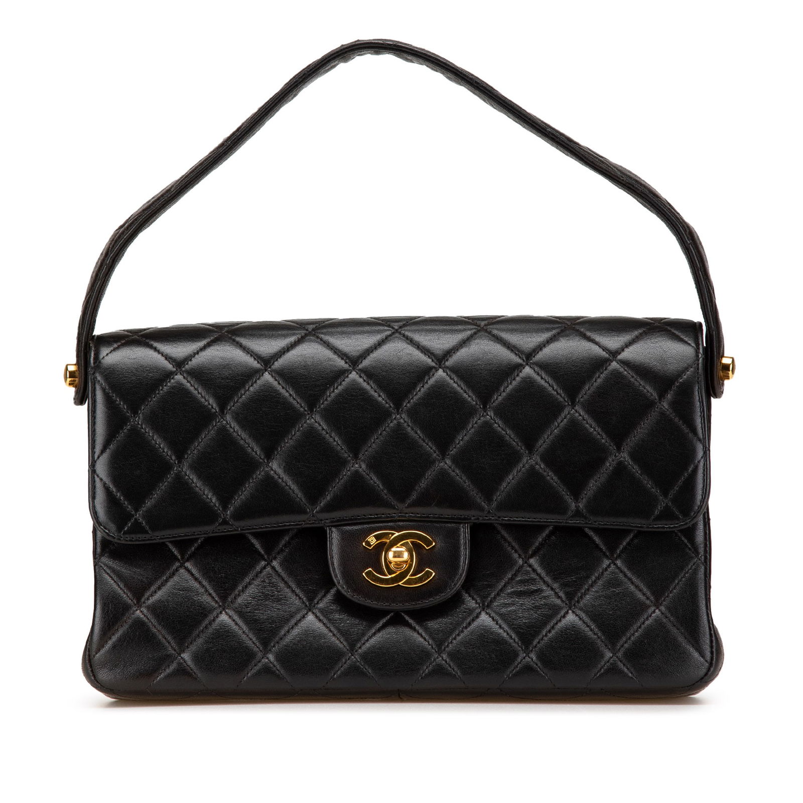Chanel Black Quilted Lambskin Double Sided Flap Handbag (1 of 11)