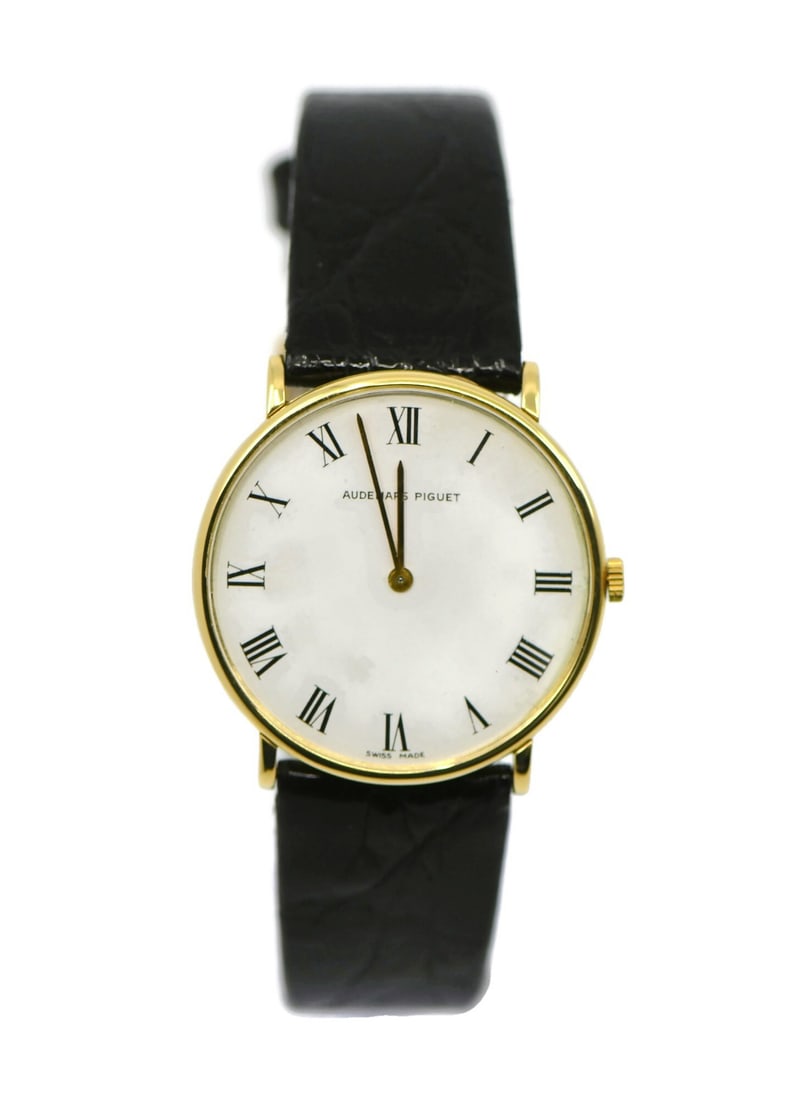 Audemars Piguet Ultra Thin 18K Yellow Gold Mechanical Watch Aftermarket Strap (1 of 5)