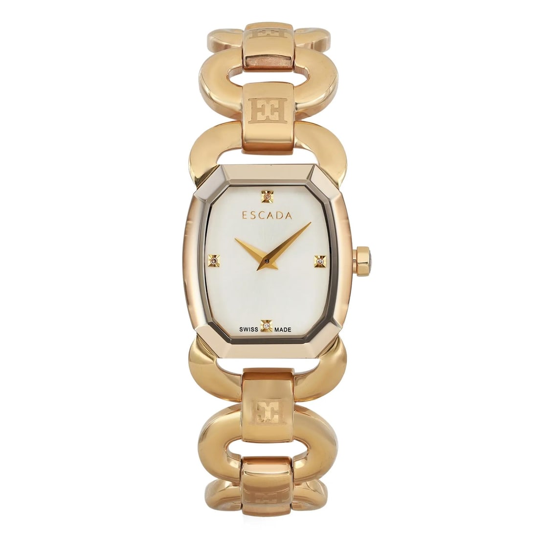 Escada Charlene Gold Tone Quartz Ladies Watch Silver Dial IWW-E2635042 (1 of 4)