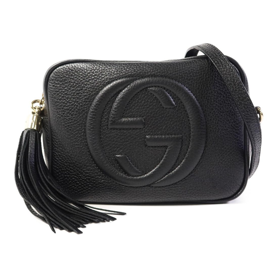 GUCCI Soho Disco Shoulder Bag 308364 Black Calfskin GHW (1 of 18)