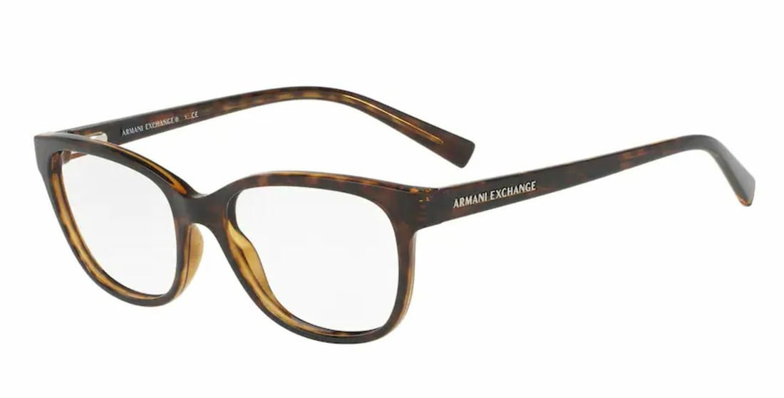 Armani Exchange AX3037 8037 Havana Cat Eye Women's Eyeglasses: Armani Exchange AX3037 8037 Havana Cat Eye Women's Eyeglasses Elevate your eyewear collection with the ARMANI EXCHANGE AX3037 8037 Havana Cat Eye Women's Eyeglasses. These stylish eyeglasses feature a