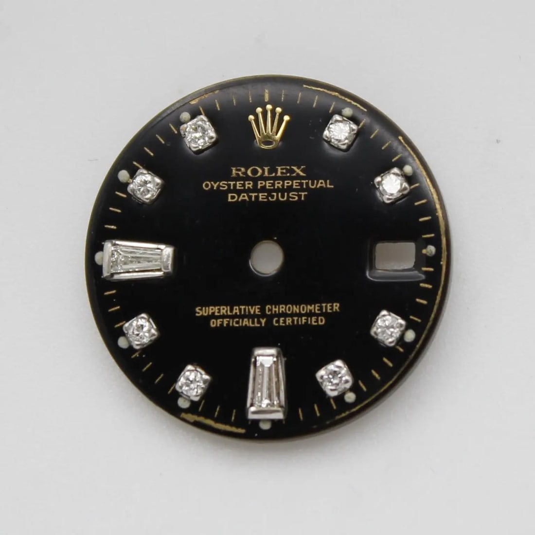 Rolex Oyster Perpetual Datejust Custom Diamond Dial Black Luxury (1 of 4)