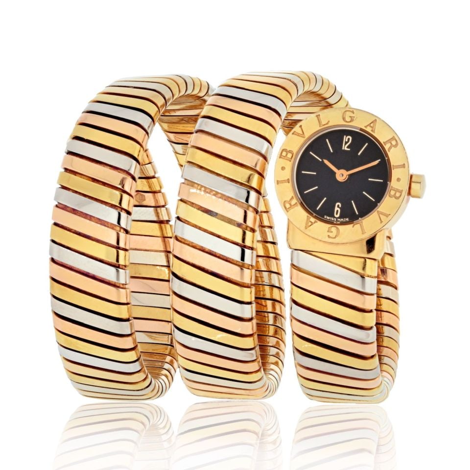 Bvlgari Tubogas Serpenti 18K Tri Color Vintage Watch (1 of 4)
