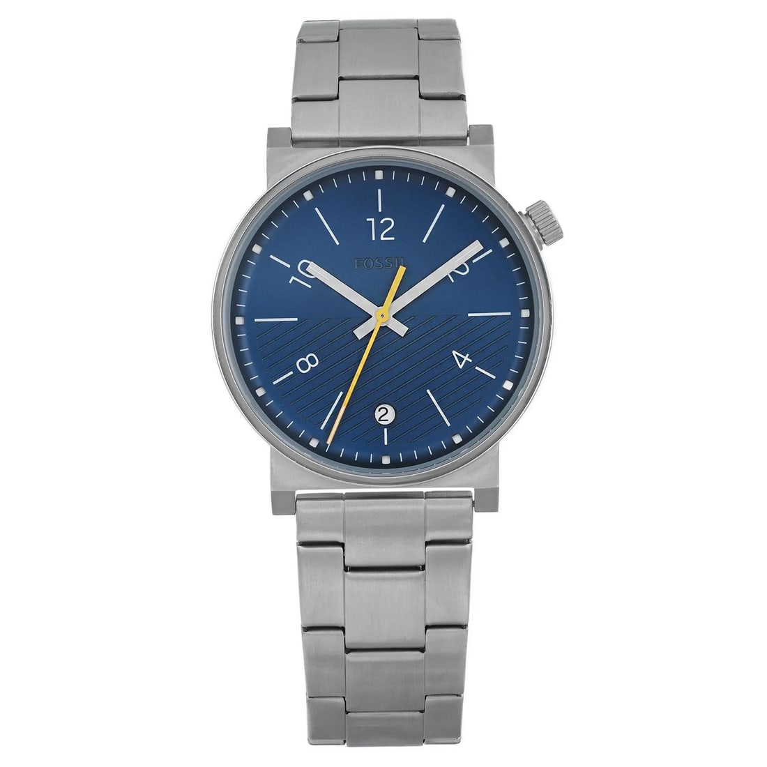Fossil Barstow 42mm Blue Dial Quartz Watch FS5509 Gray Stainless Steel Bracelet: Fossil Barstow 42mm Blue Dial Quartz Watch FS5509 Gray Stainless Steel Bracelet Discover the Fossil Barstow 42mm Quartz Watch, a stylish accessory designed for casual wear. This wristwatch features a