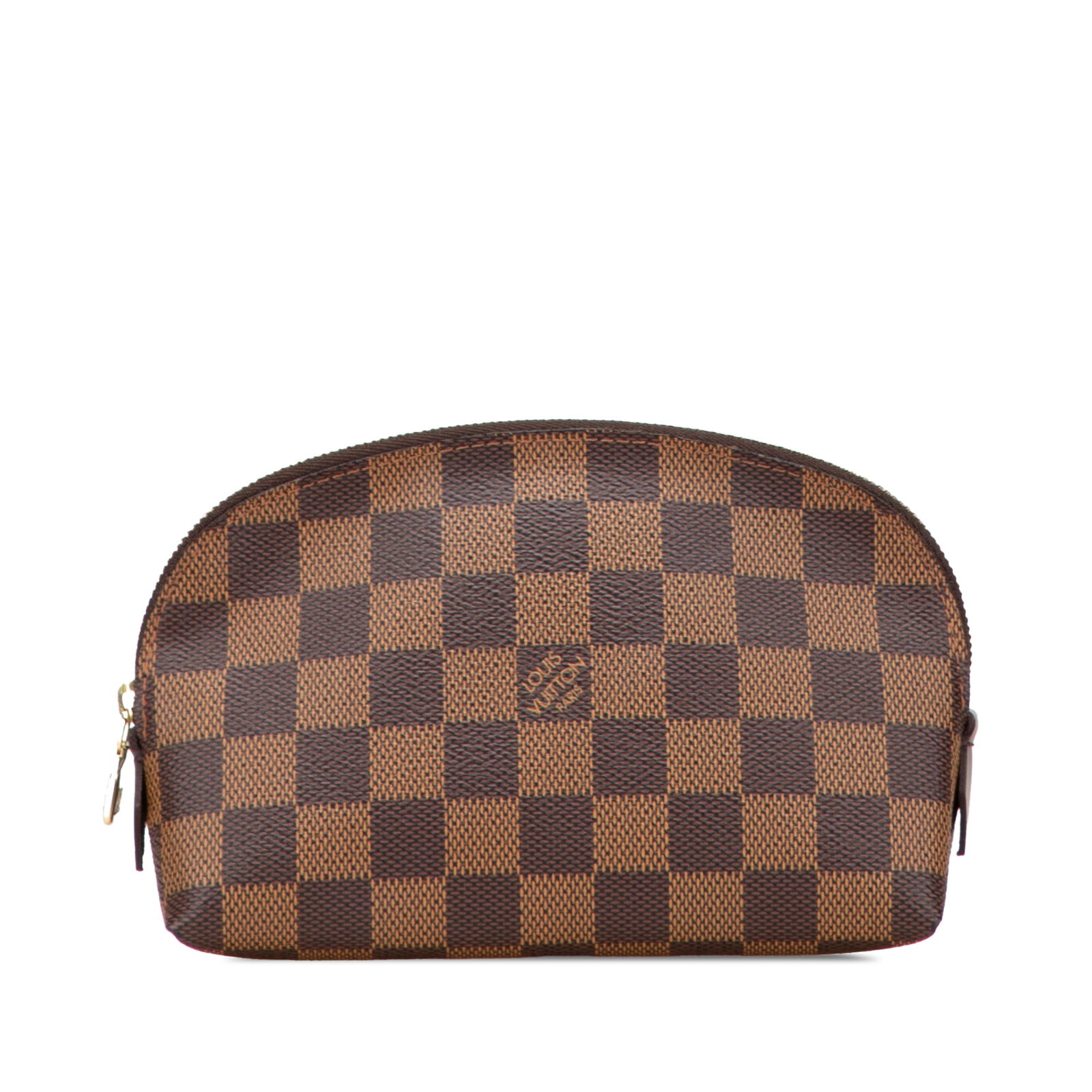Louis Vuitton Damier Ebene Canvas Cosmetic Pouch Brown: Louis Vuitton Damier Ebene Canvas Cosmetic Pouch Brown This Louis Vuitton Damier Ebene Cosmetic Pouch showcases a classic damier ebene canvas construction, providing both durability and style. It feat