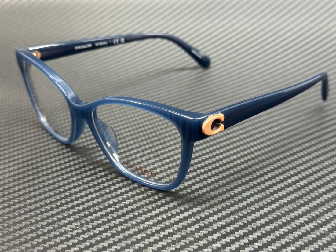 COACH HC6246U 5842 Women's Eyeglasses Milky Blue with Authenticity Certificate: COACH HC6246U 5842 Women's Eyeglasses Milky Blue with Authenticity Certificate Experience elegance with these COACH HC6246U 5842 women's eyeglasses in a stunning milky blue frame. Designed for style a