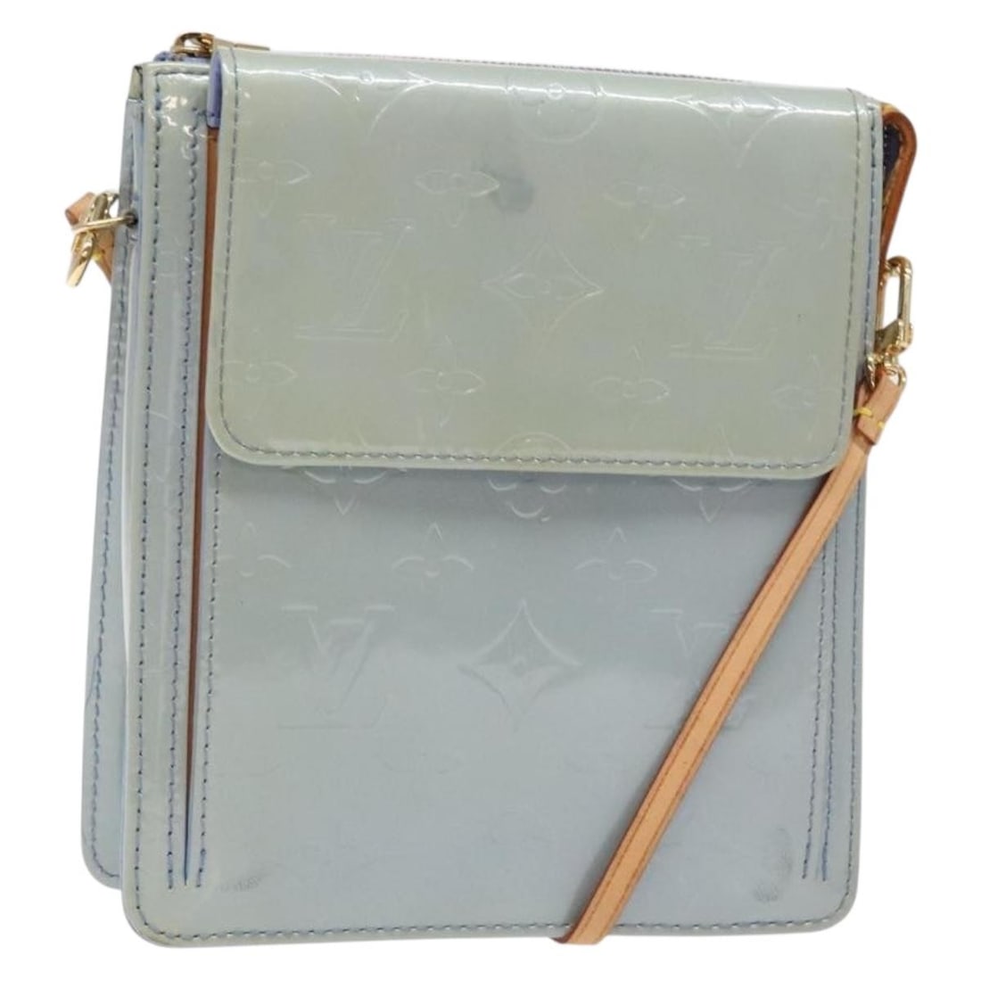 LOUIS VUITTON Monogram Vernis Motto Pouch Lavande M91224 France Auth: LOUIS VUITTON Monogram Vernis Motto Pouch Lavande M91224 France Auth This elegant LOUIS VUITTON Monogram Vernis Motto Pouch in a charming Lavande hue is a stylish accessory for any occasion. Crafted f