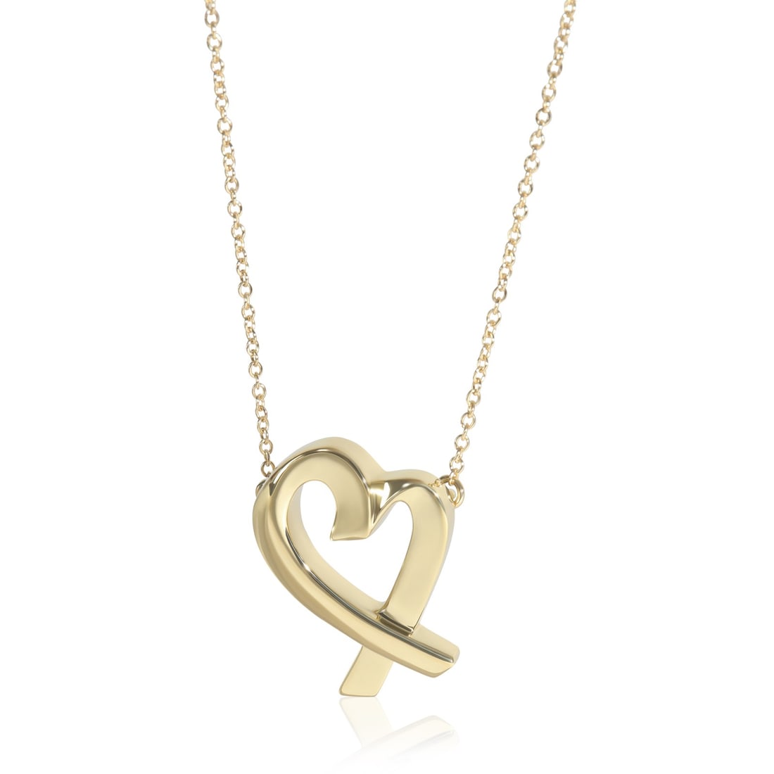 Tiffany & Co. Vintage Paloma Picasso 18k Gold Loving Heart Pendant (1 of 5)
