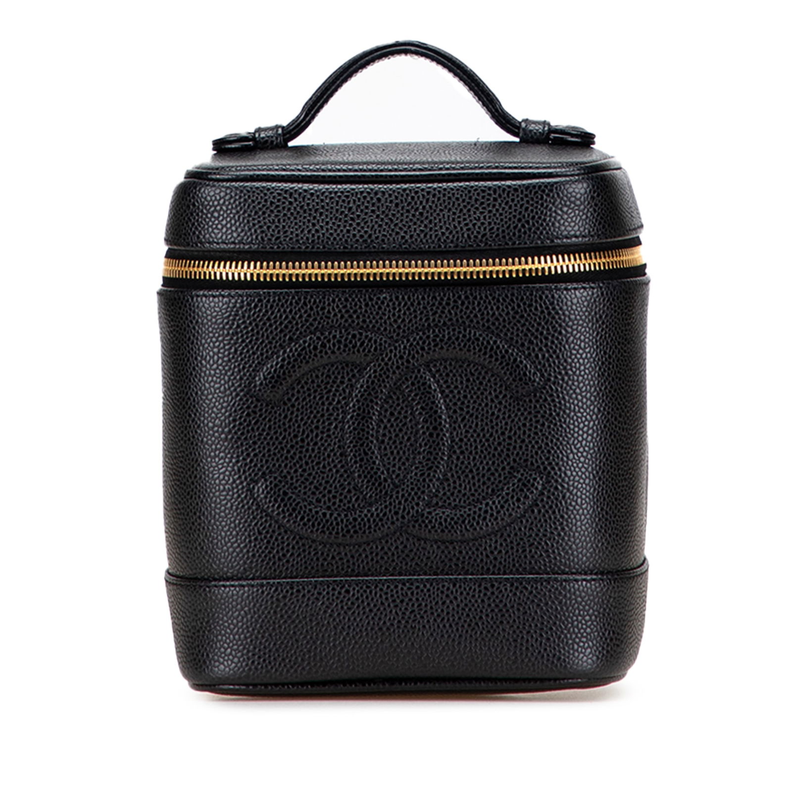Chanel CC Caviar Leather Vanity Case Black France (1 of 11)