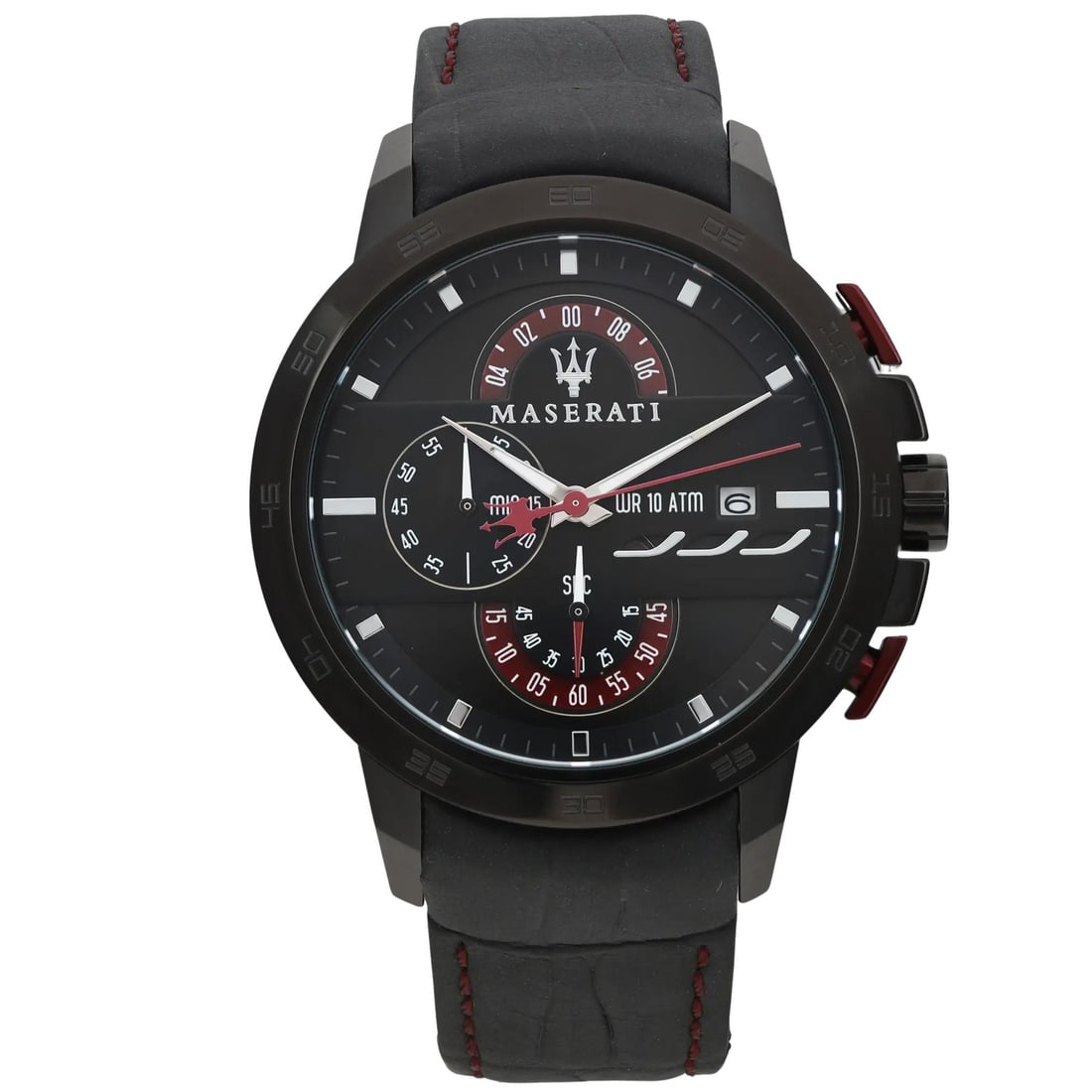 Maserati Ingegno 45 mm Quartz Chronograph Black Dial Men's Watch R8871619003: Maserati Ingegno 45 mm Quartz Chronograph Black Dial Men's Watch R8871619003 The Maserati Ingegno 45 mm Chronograph features a striking black dial and is designed for those who appreciate luxury timep