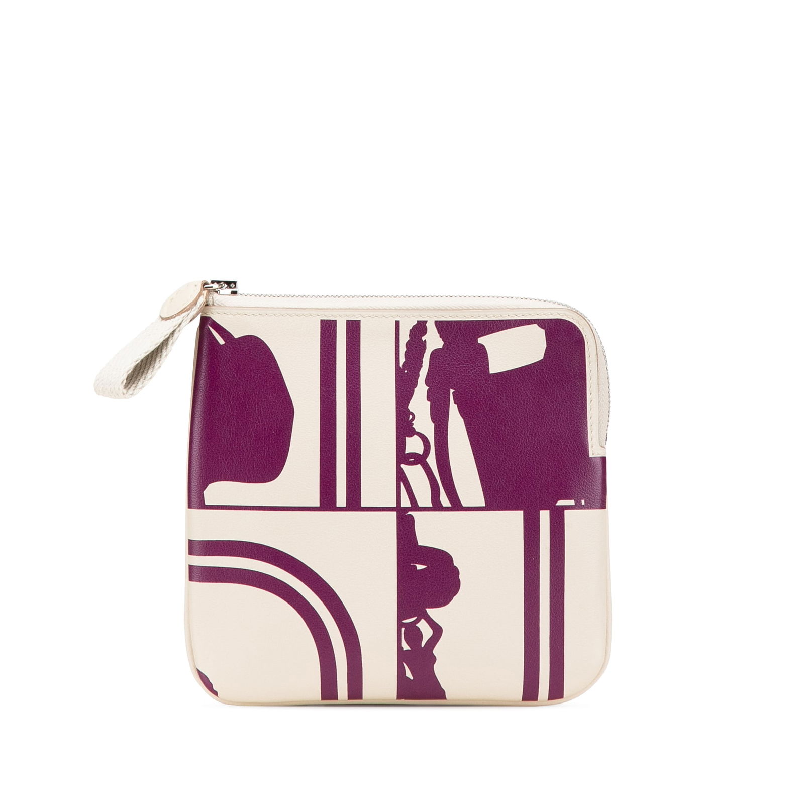 Hermes Swift Brides de Gala Tattoo Pocket Pouch White Leather (1 of 12)