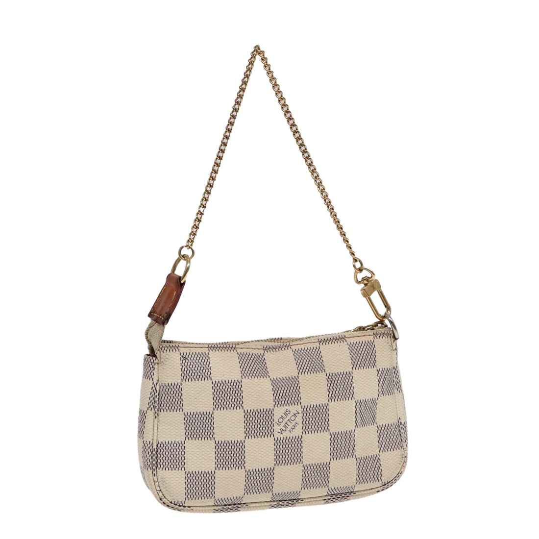 LOUIS VUITTON Damier Azur Mini Pochette Accessoires Pouch N63005 Made in France: LOUIS VUITTON Damier Azur Mini Pochette Accessoires Pouch N63005 Made in France This Louis Vuitton Damier Azur Mini Pochette Accessoires Pouch is a stylish and practical accessory. Crafted from Damier
