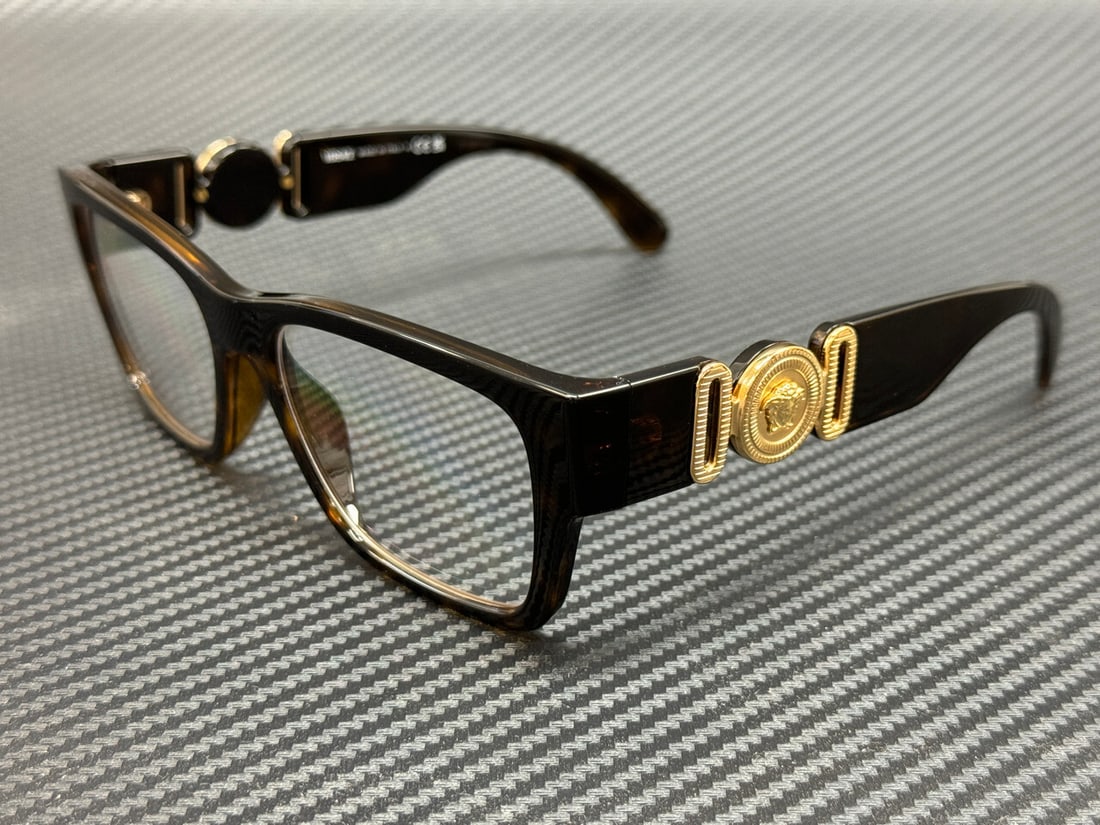 Versace VE3368U 108 Brown Havana Men's Eyeglasses with Authenticity Certificate: Versace VE3368U 108 Brown Havana Men's Eyeglasses with Authenticity Certificate Discover the exquisite VERSACE VE3368U 108 Brown Havana Men's Eyeglasses, designed for those who appreciate luxury and s