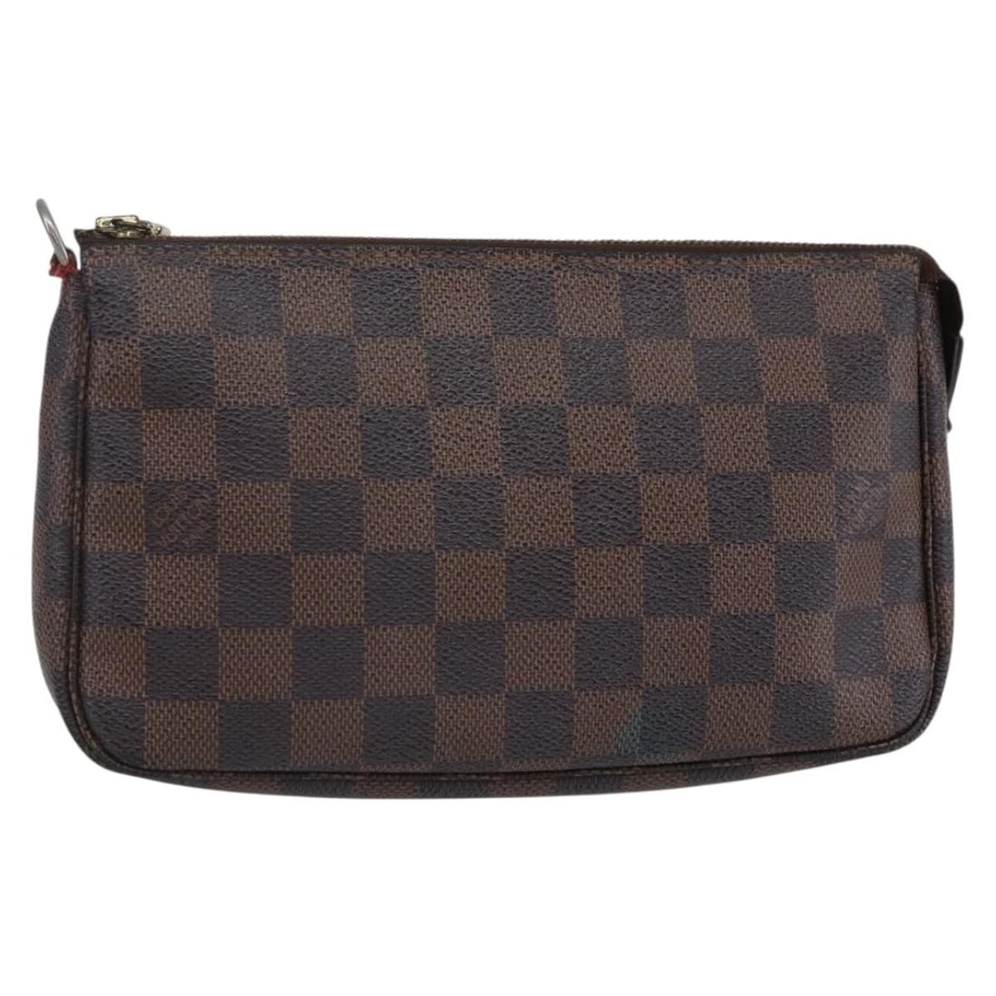 LOUIS VUITTON Damier Ebene Pouch N41206 Spain Authentic: LOUIS VUITTON Damier Ebene Pouch N41206 Spain Authentic Introducing the LOUIS VUITTON Damier Ebene Pochette Accessoires Pouch, a stylish and functional accessory crafted in Spain. This iconic pouch is