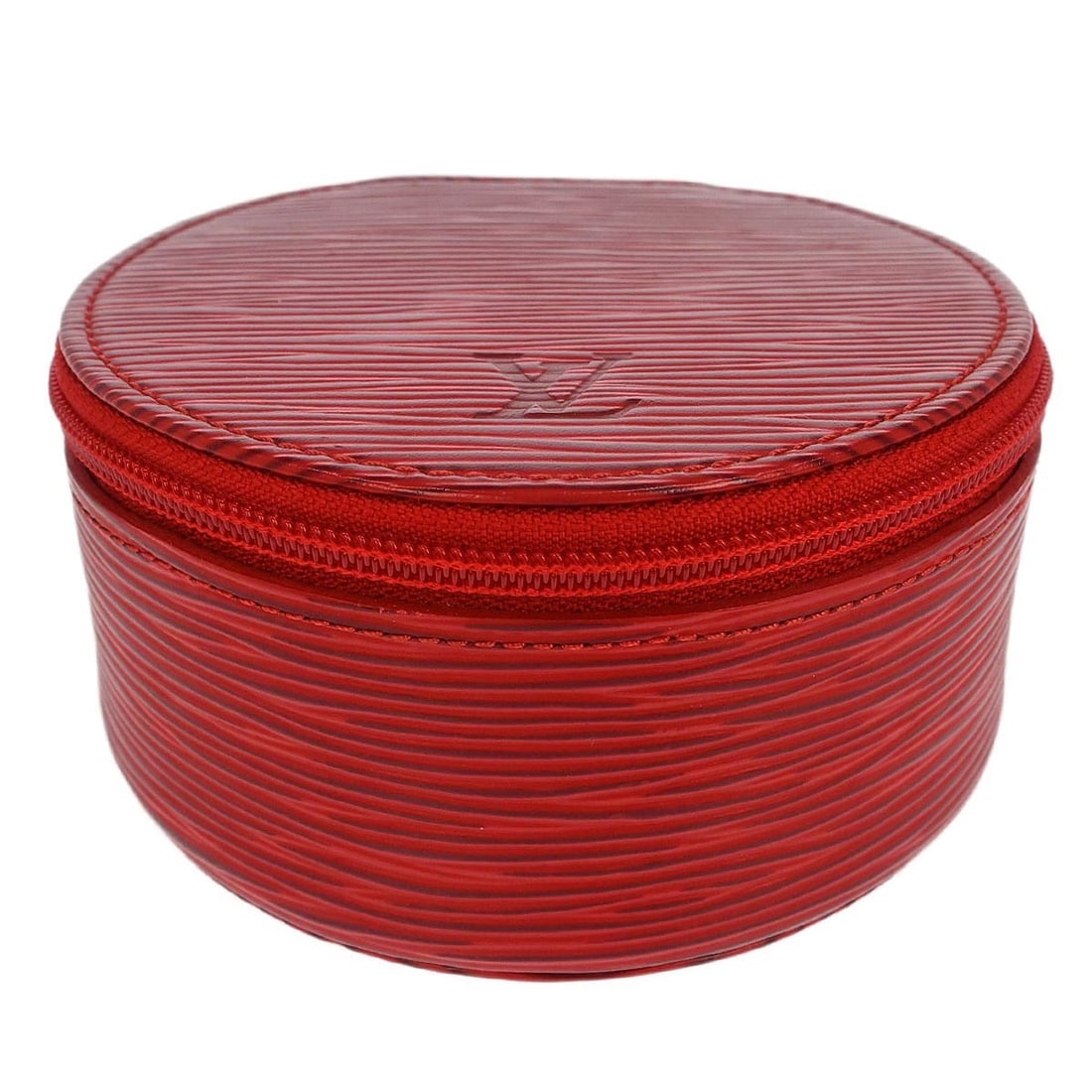 Louis Vuitton Red Epi Ecrin Bijou 10 Jewelry Pouch M48217: Louis Vuitton Red Epi Ecrin Bijou 10 Jewelry Pouch M48217 This exquisite Louis Vuitton Epi Ecrin Bijou 10 Jewelry Case Pouch showcases a vibrant red exterior crafted from high-quality Epi leather, emb