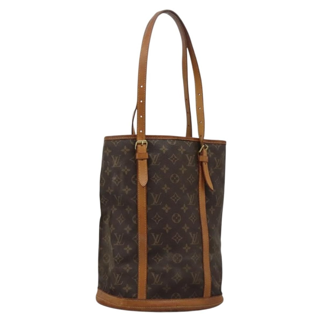 LOUIS VUITTON Monogram Bucket GM Shoulder Bag M42236 Auth France: LOUIS VUITTON Monogram Bucket GM Shoulder Bag M42236 Auth France Elevate your style with this authentic Louis Vuitton Monogram Bucket GM Shoulder Bag (M42236). Crafted from durable monogram canvas, th