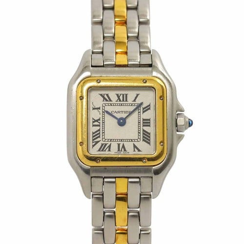 Cartier Panthere 112000R Ladies Watch White Roman Dial 5 Row Link Bracelet (1 of 4)