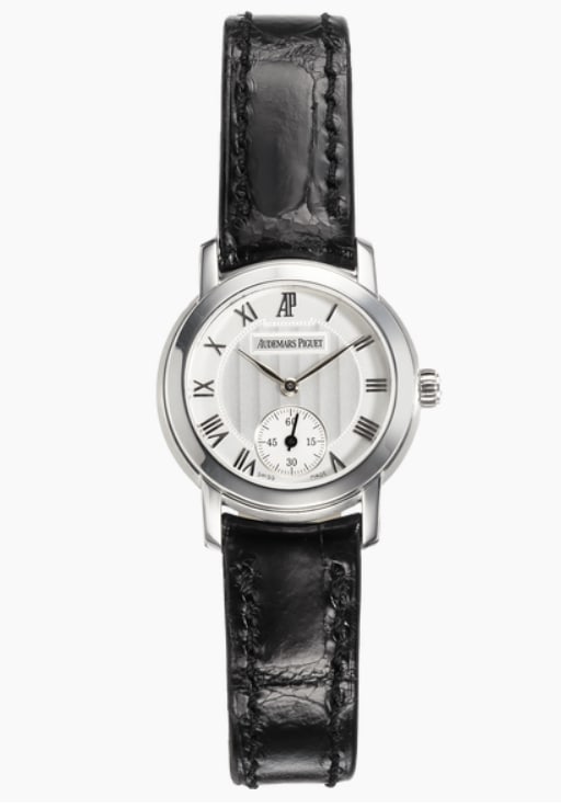 Audemars Piguet Jules Audemars B/P Silver Roman Dial Leather Ref 77208BC 2014 with Papers (1 of 5)