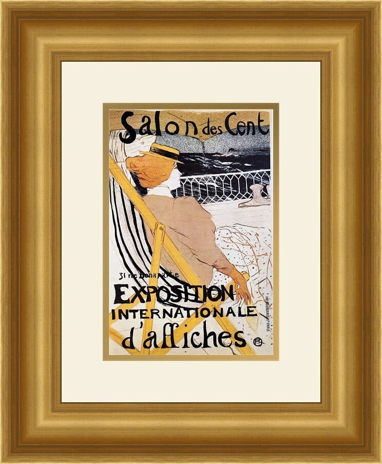 Henri Toulouse-Lautrec Salon Des Cent Custom Framed Lithograph Art Print (1 of 2)