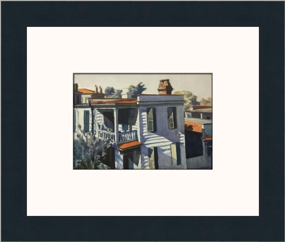Edward Hopper Ash's House Custom Framed Print 10x12 Impressionism Art: Edward Hopper Ash's House Custom Framed Print 10x12 Impressionism Art This exquisite custom framed print of Edward Hopper's "Ash's House in South Carolina" captures the essence of Impressionism with i