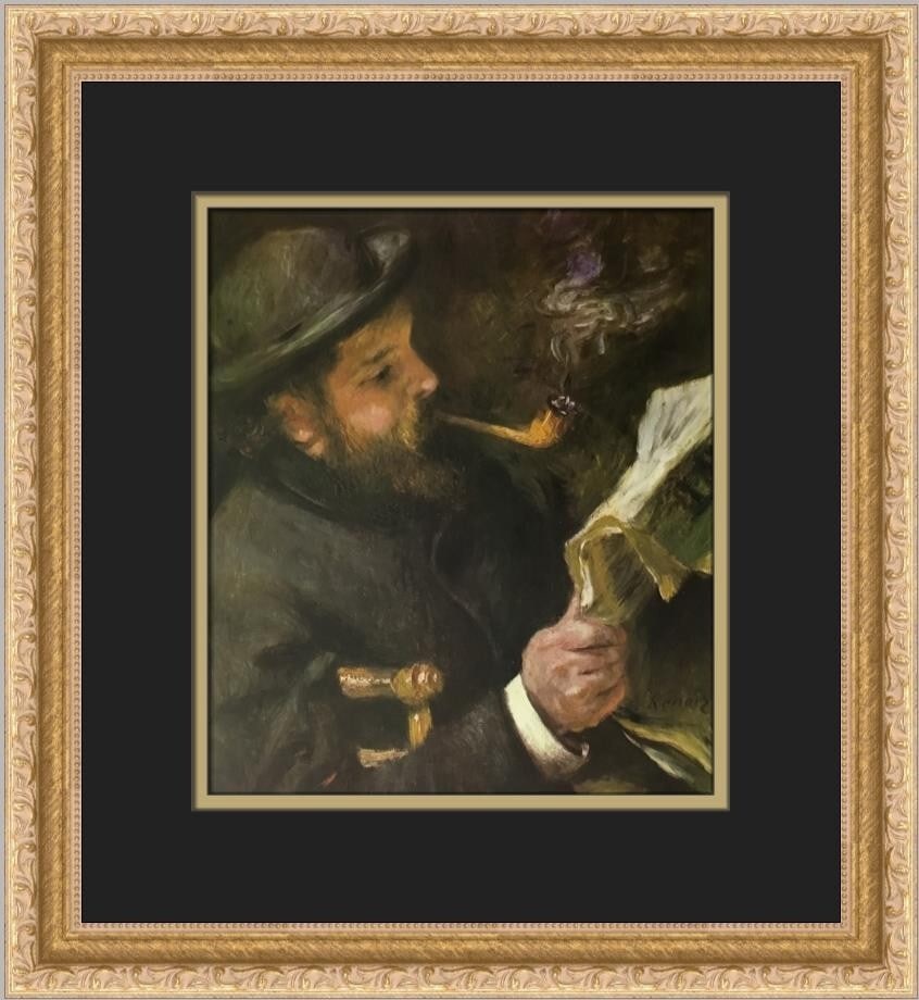 Renoir Portrait Of Claude Monet II Custom Framed Art Print (1 of 2)