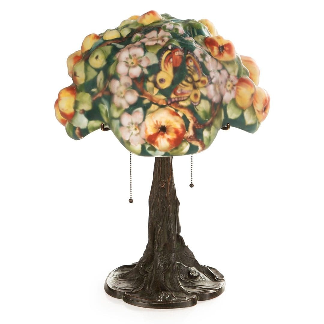 Tiffany Studios Pairpoint Puffy Apple Tree Table Lamp Art Nouveau Antique Bronze (1 of 6)