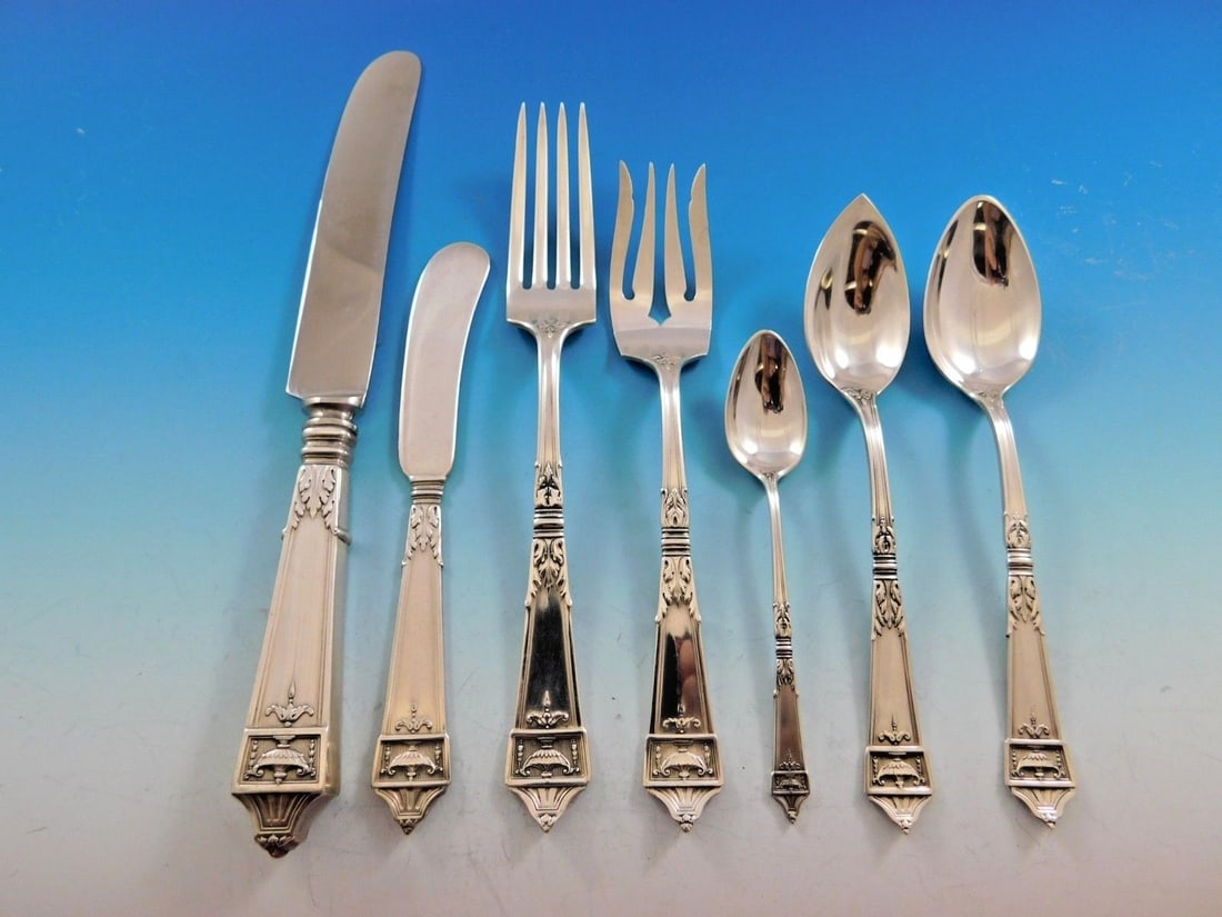 Gorham Lansdowne Sterling Silver Flatware Service for 8 63 Pieces (1 of 9)