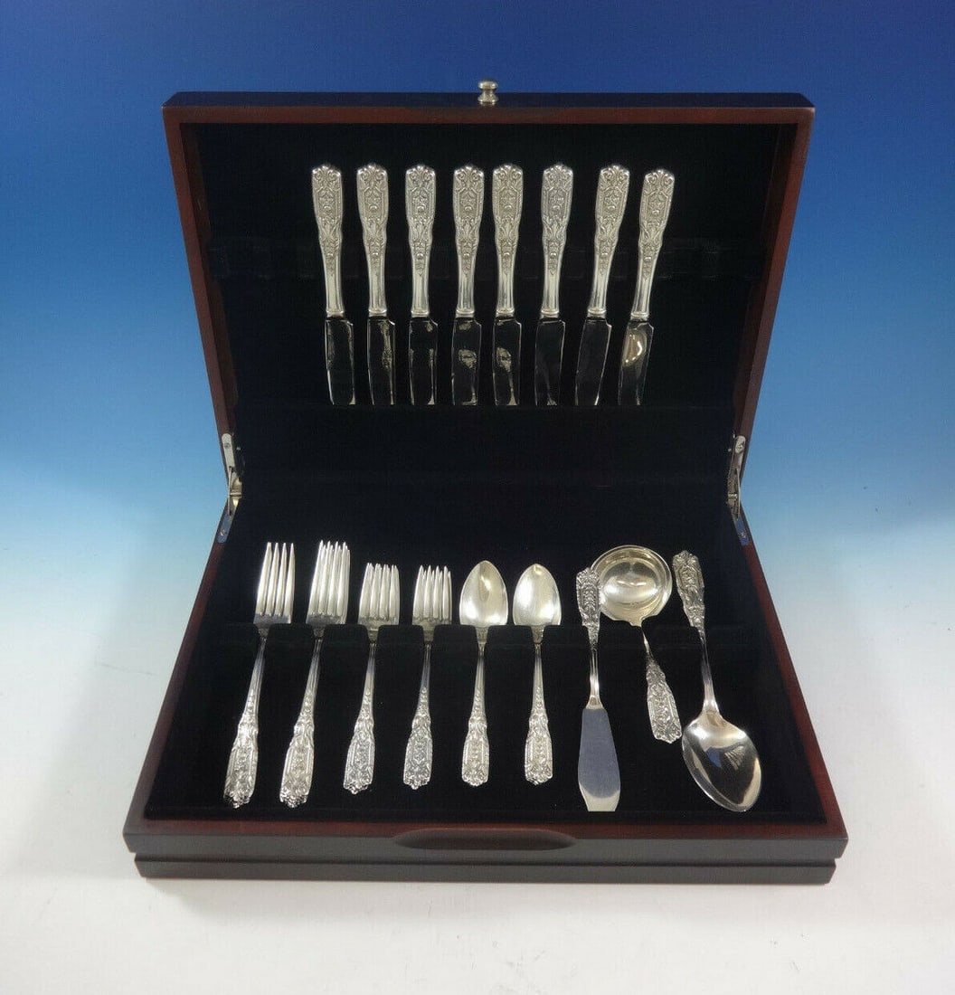 Westmorland Milburn Rose Sterling Silver Flatware Set for 8 36 Pieces with Storage Chest (1 of 6)