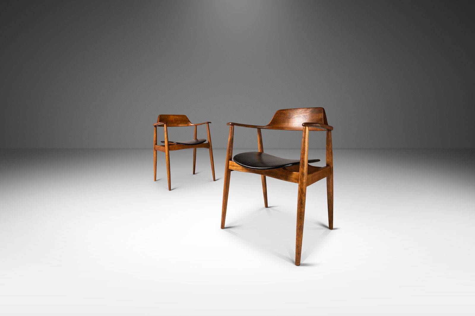 Rare Set of 2 Model 411 Armchairs by Hartmut Lohmeyer for Wilkahn Germany 1950s (1 of 10)